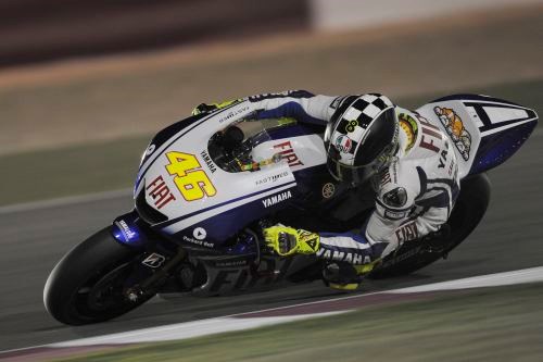 QATAR test - Rossi action